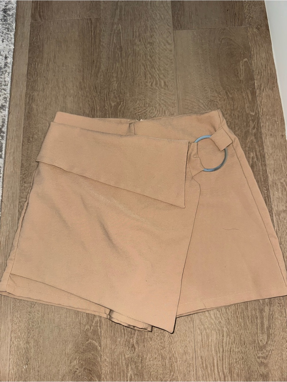 Tilly's West of Melrose Tan Wrap Skort with Ring Accent